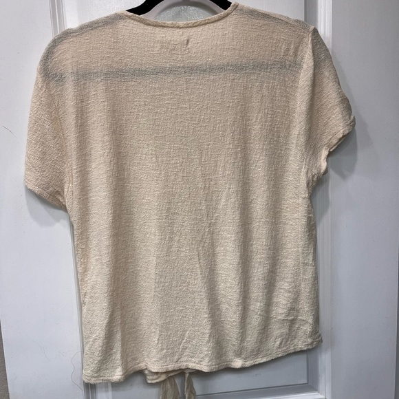 Madewell  Wrap-Tie Top Sz L - Picture 7 of 13